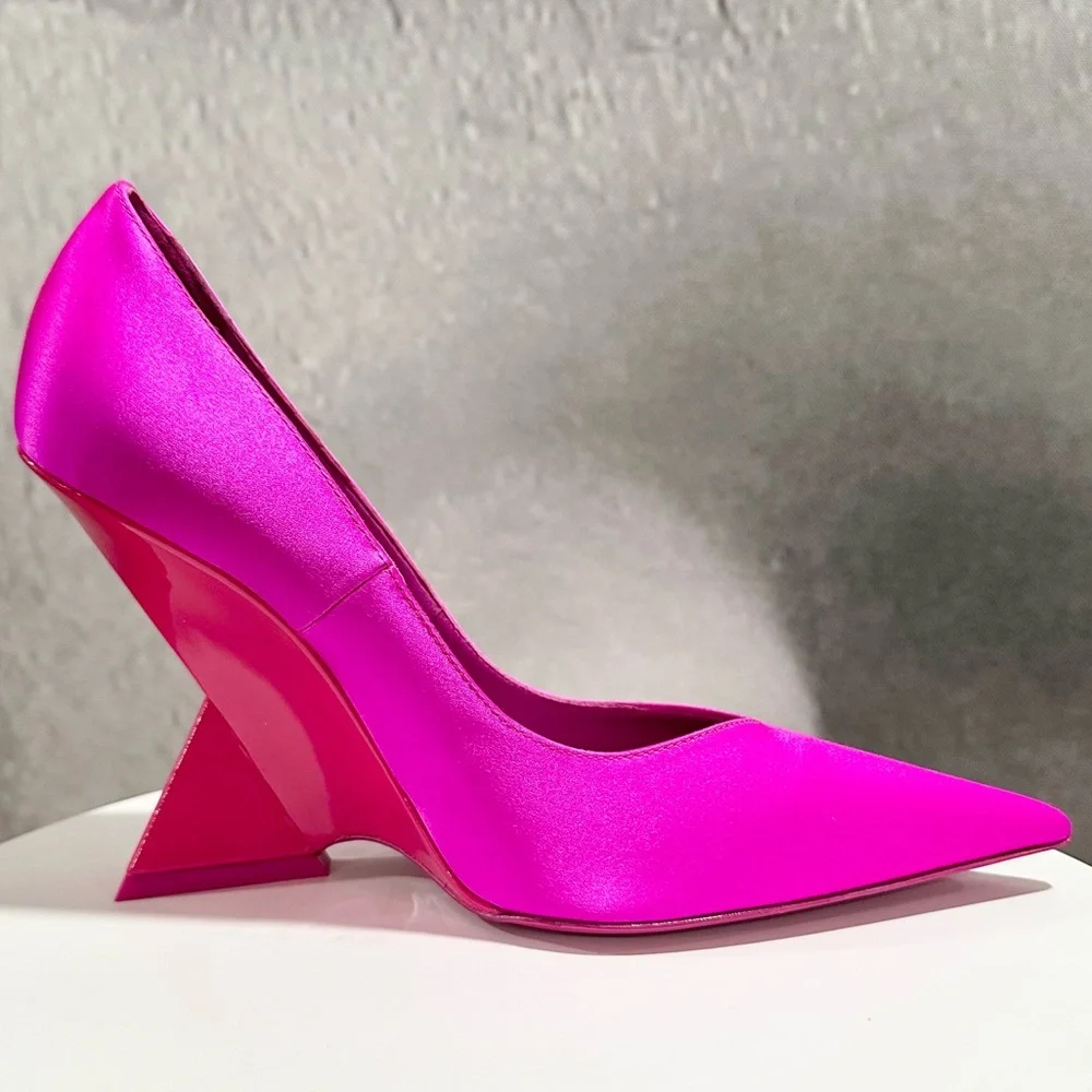 🌹 THE ATTICO🌹Cheope High-heel Fuchsia Pumps Size: 37 - Picture 5 of 16